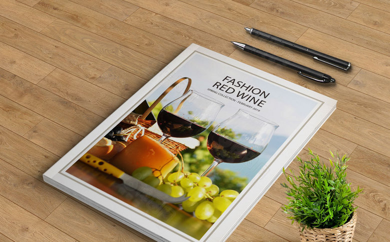葡萄酒画册设计模板