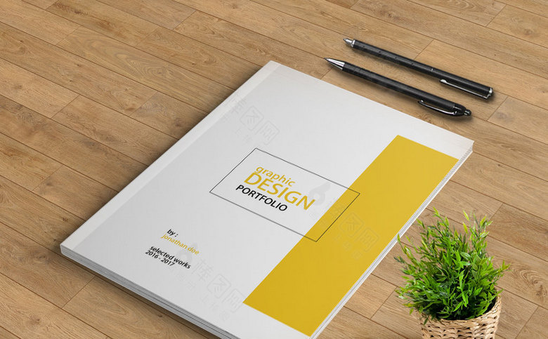 黄色精美设计公司画册
