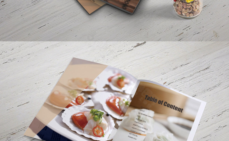 精美餐饮画册设计模板