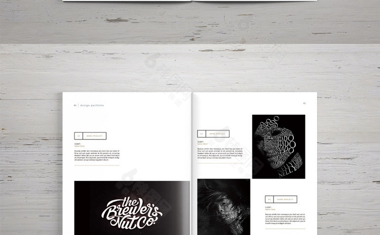 白色简洁设计公司画册