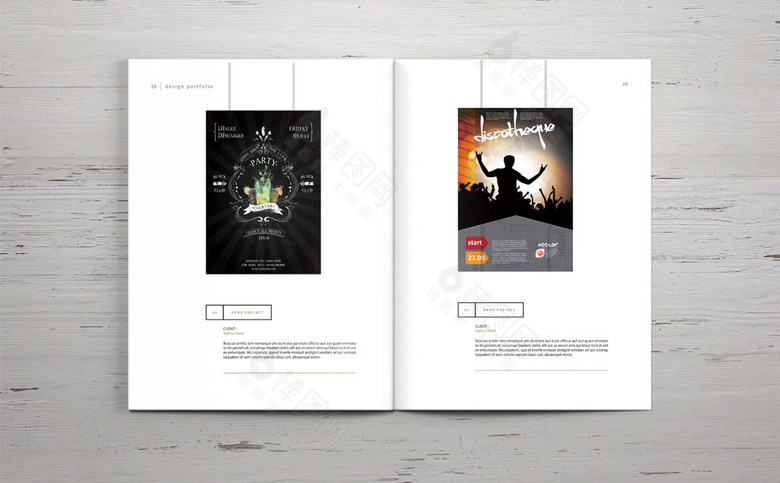 白色简洁设计公司画册