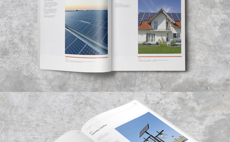 蓝色科技太阳能能源画册