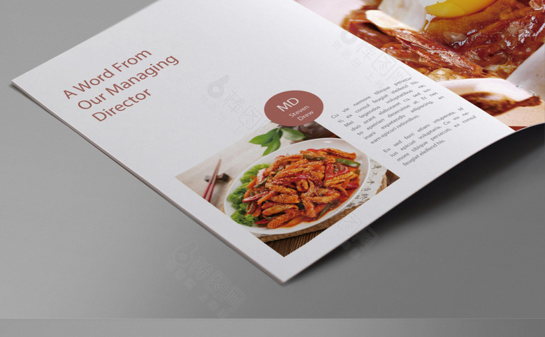 餐饮画册设计模板
