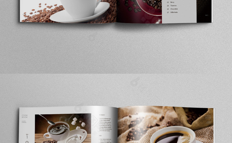 简约时尚咖啡饮品画册