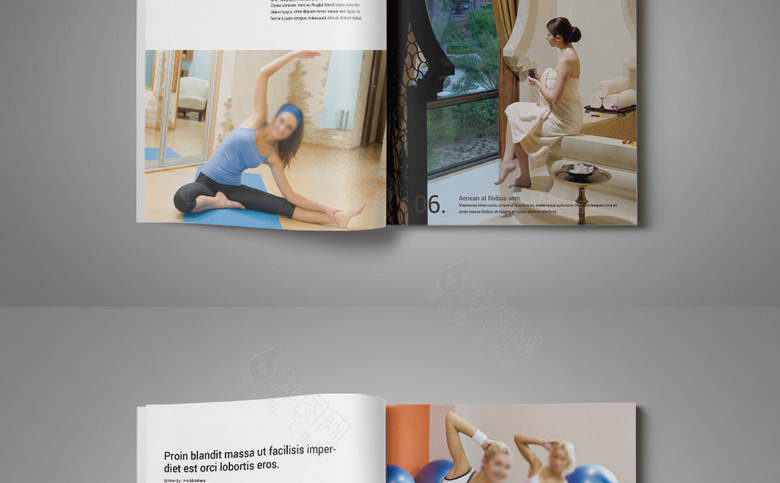 瑜伽养生画册设计
