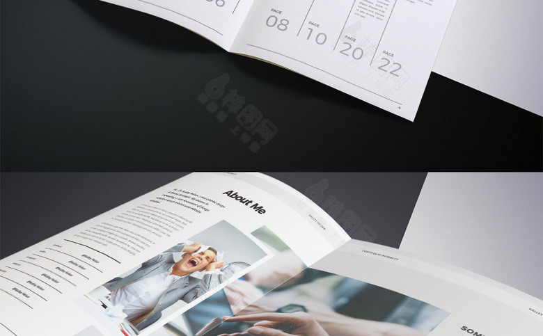 简约杂志企业画册模板设计