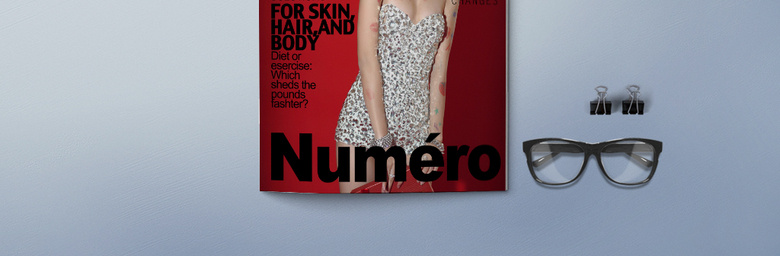 个性时尚女装杂志封面模板设计