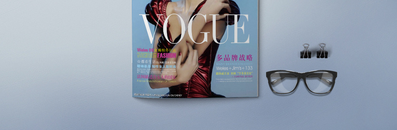 清新个性女性杂志封面设计