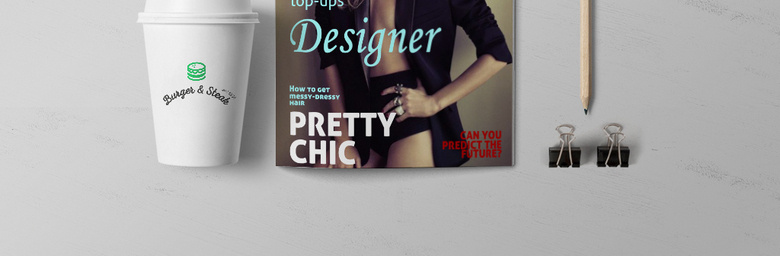 清新时尚女性杂志封面设计