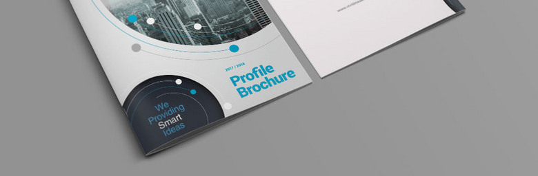 圆形动感企业画册封面设计