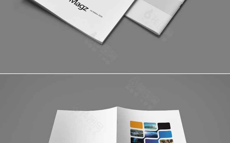 简洁公司画册封面设计