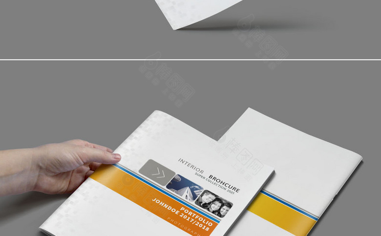 简洁公司画册封面设计模板