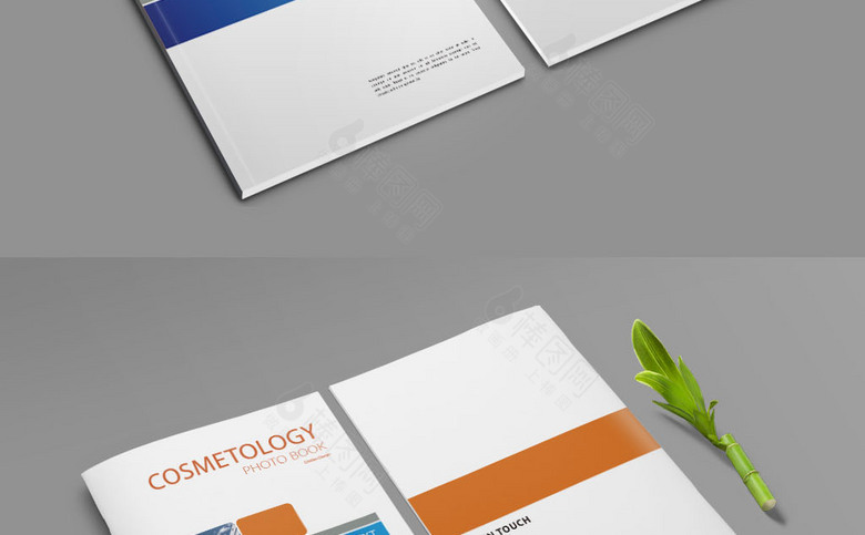 简洁色块公司画册封面设计