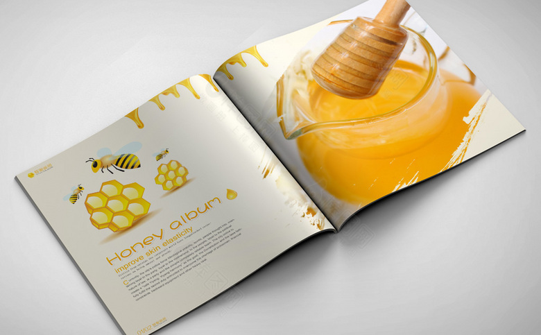 清新蜂蜜宣传册