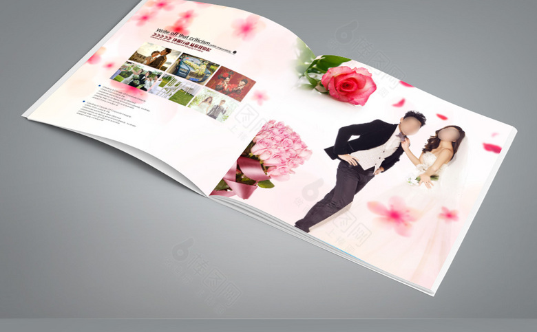 红色玫瑰婚庆宣传画册