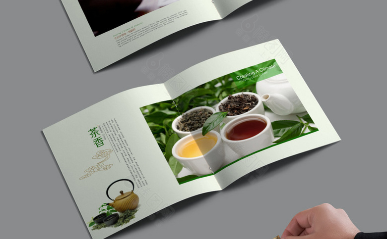 中国风茶画册设计
