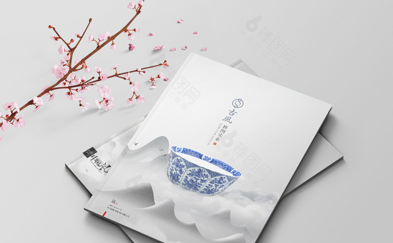 中国风青花瓷宣传册
