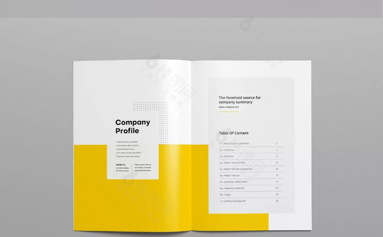 黄色企业画册